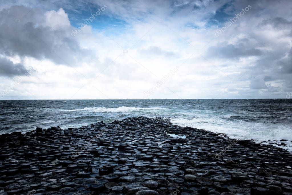The giant causeway in Antrim