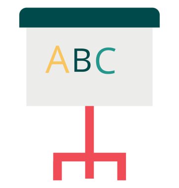 Alfabe grafik izole vektör simgesi