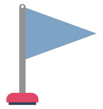 Bayrak izole vektör simgesi