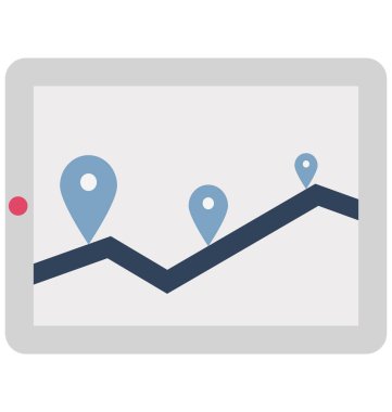 GPS cihazı izole vektör simge