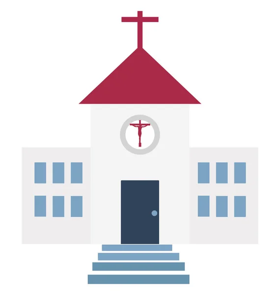 Kerk Geïsoleerde Vector Icon — Stockfoto