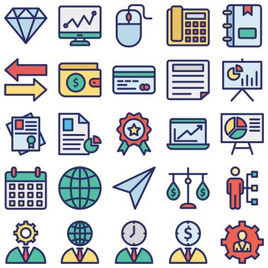 Kurumsal Vektör İzole edilmiş Vektör simgeleri her bir simge kolayca değiştirilebilir veya düzenlenebilir