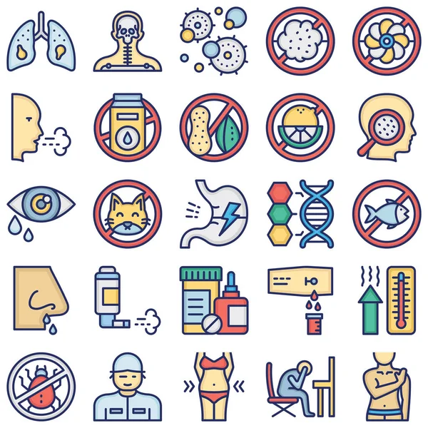 Enfermedades Tratamiento Icono Vectorial Aislado Cada Icono Puede Modificar Editar — Archivo Imágenes Vectoriales
