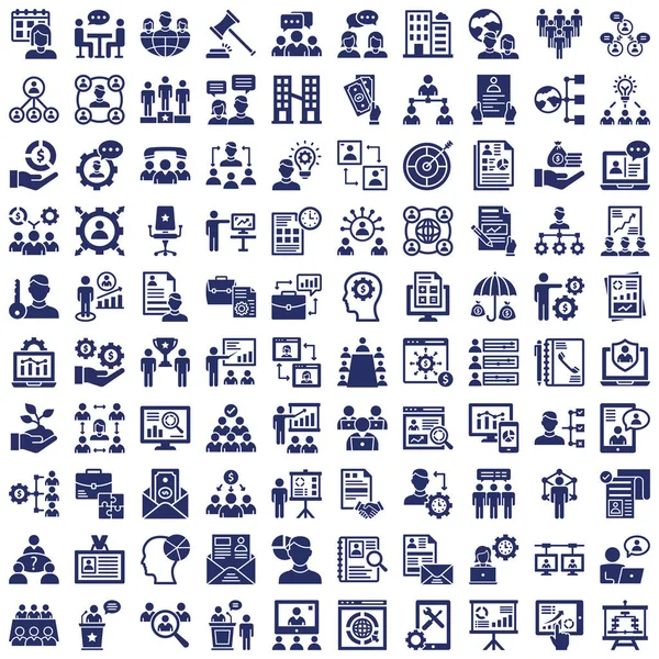 Management Vector Icons Set Every Single Icon Can Easily Modified — Stock Vector
