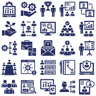 Hr Yönetim Vektör Simgeleri Her bir simgeyi kolaylıkla değiştirilebilir ya da düzenlenebilir