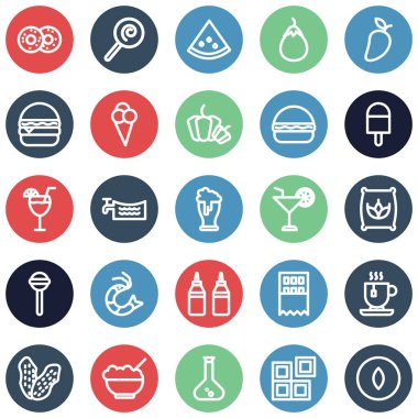 Kolayca değiştirilebilen veya düzenlenebilen Gıda İzole Kalın Vektör Simgesi