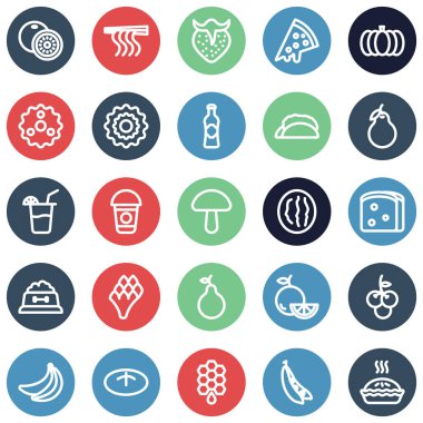 Kolayca değiştirilebilen veya düzenlenebilen Gıda İzole Kalın Vektör Simgesi