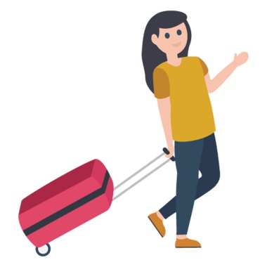 Kolayca değiştirilebilen Maceracı, Turist Vektör İllüstrasyon simgesi