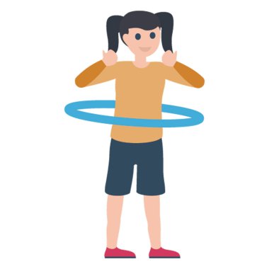 Sporcu, dans vektörü illüstrasyon simgesi kolayca değiştirilebilir