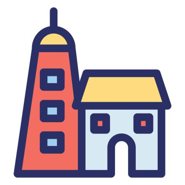 Antik Roma, ev ve tapınak Kolayca değiştirilebilir veya düzenlenebilir Vektör Simgesi