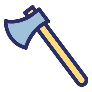 Axe, baltayla izole edilmiş Vektör Simgesi Kolayca değiştirilebilir veya düzenlenebilir