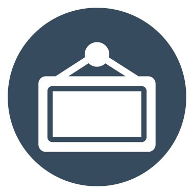 Kolayca değiştirilebilen ya da düzenlenebilen kira pankartı izole edilmiş Vektör Simgesi