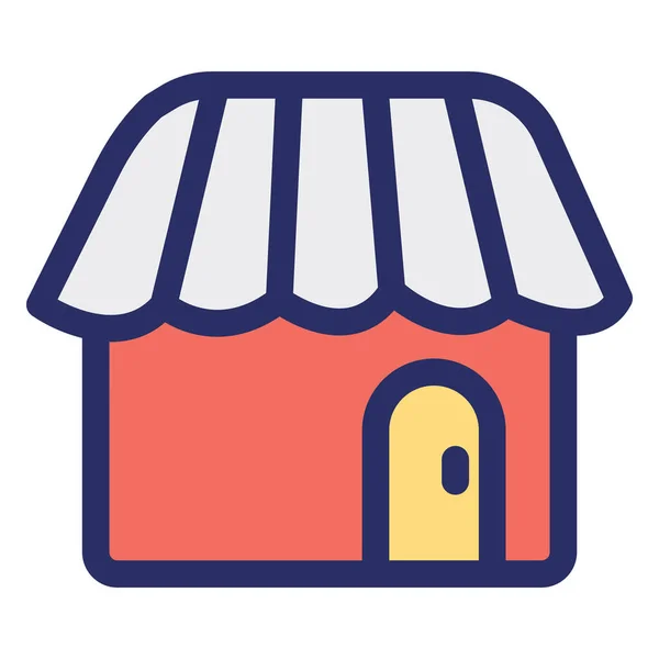 Home Market Isolated Vector Icon Which Can Easily Modified Edited — ストックベクタ