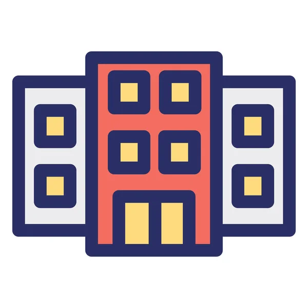 Building Building Construction Isolated Vector Icon Which Can Easily Modified — ストックベクタ