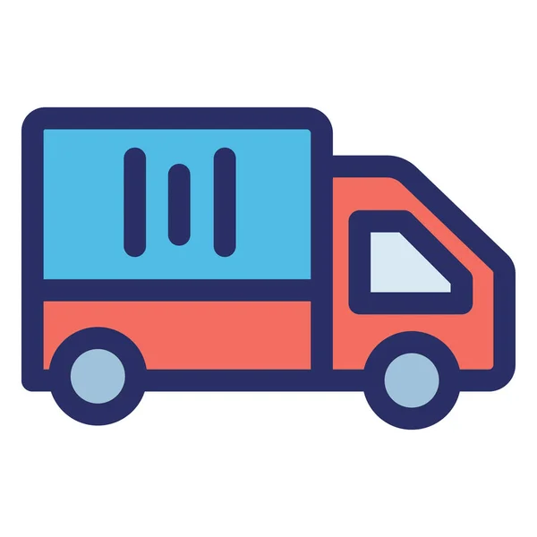 Delivery Delivery Van Isolated Vector Icon Which Can Easily Modified — Stock Vector