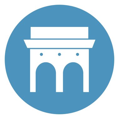 Capitol, Başkent Binası İzole Vektör Simgesi Kolayca değiştirilebilir veya düzenlenebilir