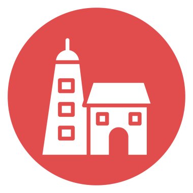 Antik Roma, ev ve tapınak Kolayca değiştirilebilir veya düzenlenebilir Vektör Simgesi