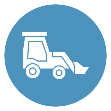 Buldozer, buldozer aracı izole edilmiş Vektör Simgesi kolayca değiştirilebilir ya da düzenlenebilir