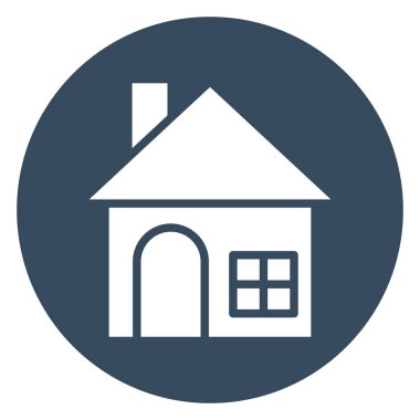 Kabin, kulübe izole edilmiş Vektör Simgesi Kolayca değiştirilebilir veya düzenlenebilir