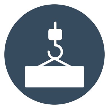 Yapım, vinç izole edilmiş Vektör Simgesi Kolayca değiştirilebilir veya düzenlenebilir