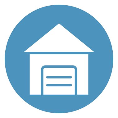 Kabin, kulübe izole edilmiş Vektör Simgesi Kolayca değiştirilebilir veya düzenlenebilir