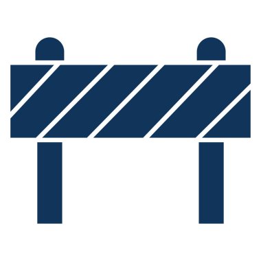 Bariyer, tuğla yapımı izole edilmiş vektör simgesi kolayca değiştirilebilir veya düzenlenebilir