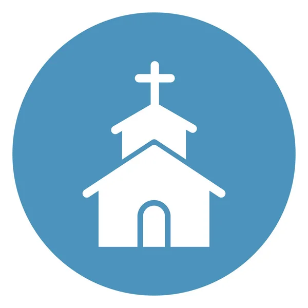 Christian Church Isolated Vector Icon Which Can Easily Modified Edited — ストックベクタ