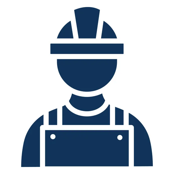 Architecture Construction Man Isolated Vector Icon Which Can Easily Modified — 스톡 벡터