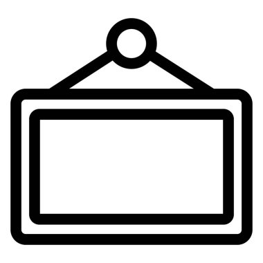 Kolayca değiştirilebilen ya da düzenlenebilen kira pankartı izole edilmiş Vektör Simgesi