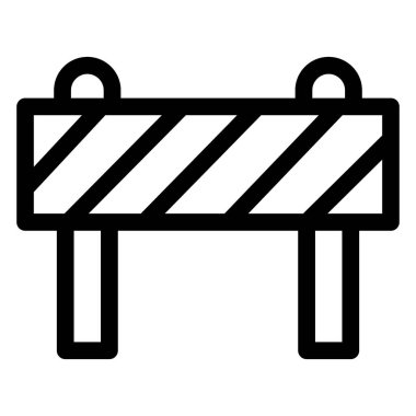 Bariyer, tuğla yapımı izole edilmiş vektör simgesi kolayca değiştirilebilir veya düzenlenebilir