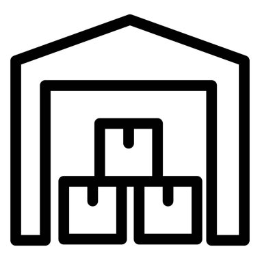 Bina, işletme ofisi izole edilmiş Vektör Simgesi kolayca değiştirilebilir ya da düzenlenebilir