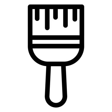 Resim, fırça aracı, izole Vektör Simgesi için fırça Kolayca değiştirilebilir veya düzenlenebilir