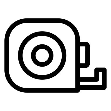 Kolayca değiştirilebilen veya düzenlenebilen mezura, ölçeklendirilmiş Vektör Simgesi