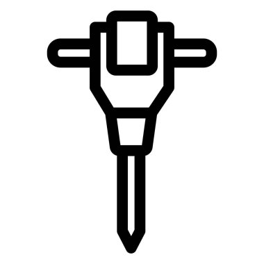 Auger, kazma aracı izole Vektör Simgesi kolaylıkla değiştirilebilir ya da düzenlenebilir