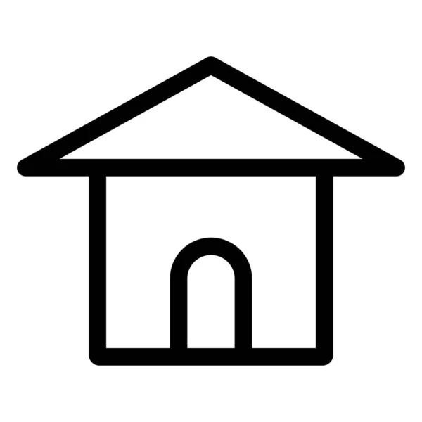 Häuschen Wohnung Isolierte Vektor Symbol Das Leicht Geändert Oder Bearbeitet — Stockvektor