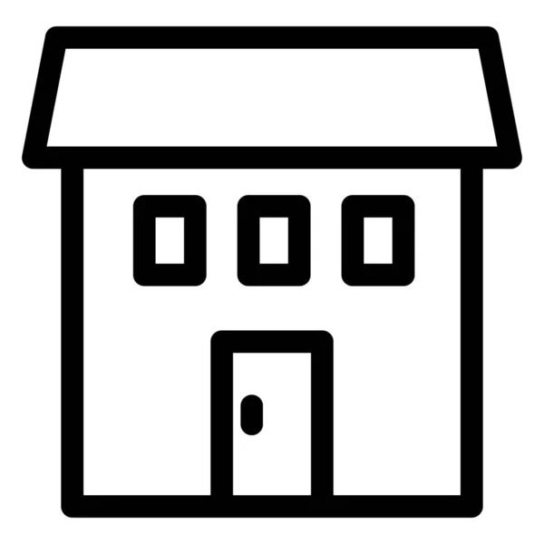 Cottage Dwelling Isolated Vector Icon Which Can Easily Modified Edited — ストックベクタ