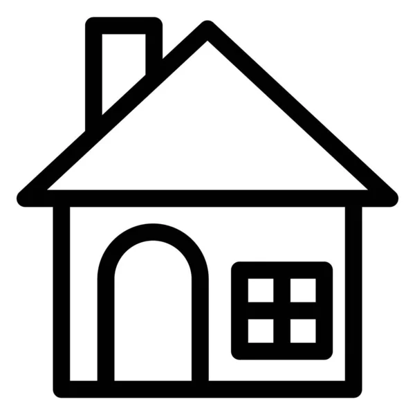 Cabine Cottage Isolado Vector Ícone Que Pode Ser Facilmente Modificado — Vetor de Stock
