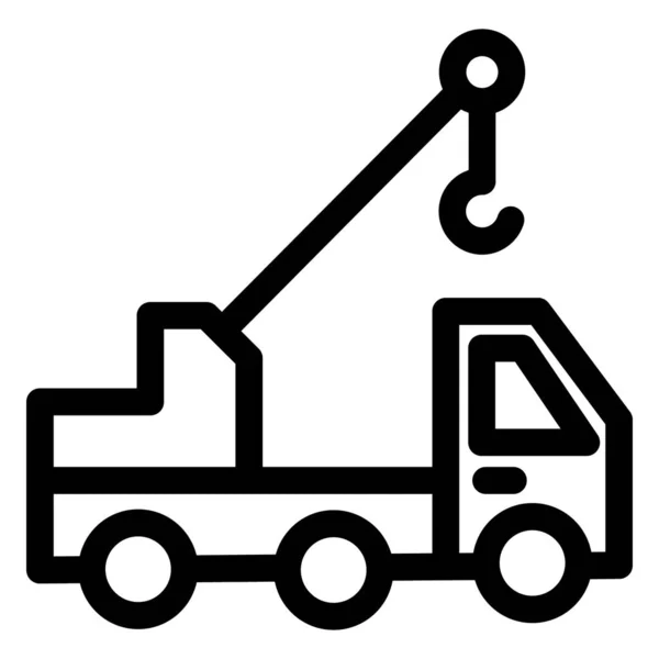 Crane Lifter Isolated Vector Icon Which Can Easily Modified Edited — Stock Vector