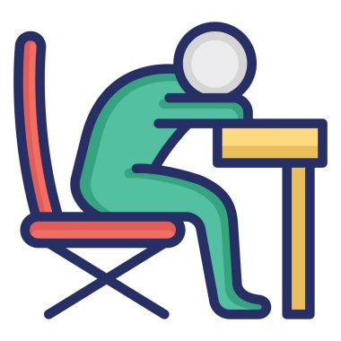 Kolayca değiştirilebilen ya da düzenlenebilen Burnout izole edilmiş Vektör Simgesi