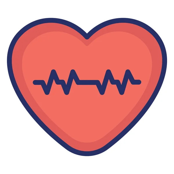 Arrhythmia Isolated Vector Icon Can Easily Modified Edit — Stock Vector