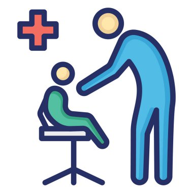 Çocukluk hastalıkları Kolayca değiştirilebilir veya düzenlenebilir Ayrı Vektör Simgesi