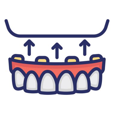 Kolayca değiştirilebilen ya da düzenlenebilen Dişçi İzole Vektör Simgesi