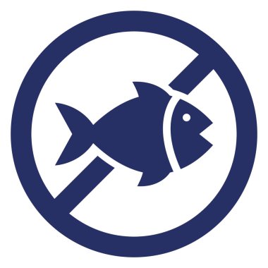 Kolayca değiştirilebilen ya da düzenlenebilen deniz ürünleri izole edilmiş Vektör Simgesini durdur