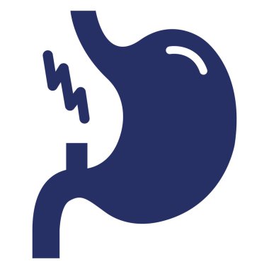 Mide ağrısı izole edilmiş vektör simgesi kolayca değiştirilebilir ya da düzenlenebilir