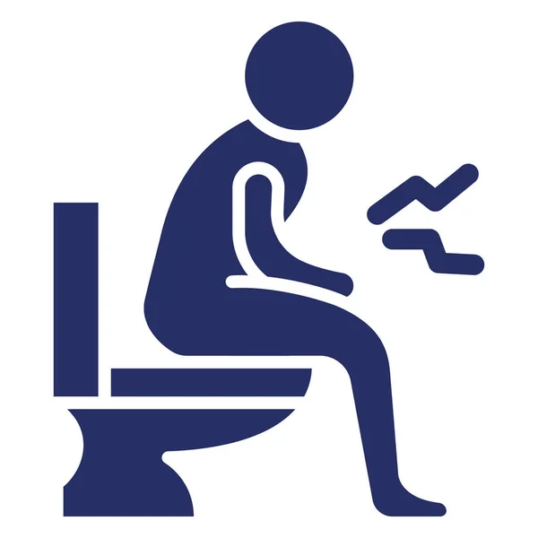 Constipation Isolated Vector Icon Can Easily Modified Edit — 스톡 벡터