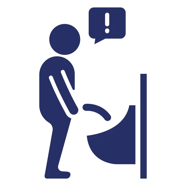 Urinate Isolated Vector Icon Can Easily Modified Edit — Stock Vector