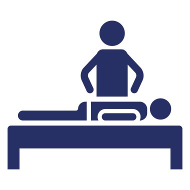 Kolayca değiştirilebilen ya da düzenlenebilen masajlı Vektör Simgesi