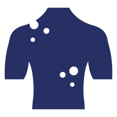 Kolayca değiştirilebilen ya da düzenlenebilen dermatolojik izole edilmiş Vektör Simgesi