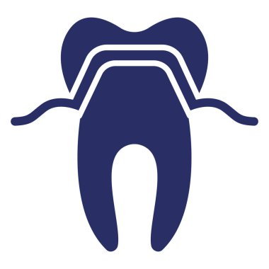 Kolayca değiştirilebilen ya da düzenlenebilen molar izole edilmiş vektör simgesi