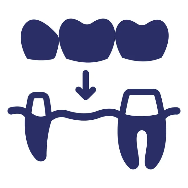 Ortodoncia Icono Vectorial Aislado Que Puede Modificar Editar Fácilmente — Vector de stock